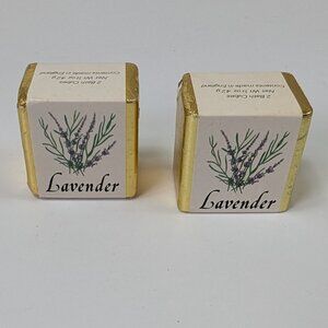 Vintage Lavender Bath Cubes Made in England for Mersco